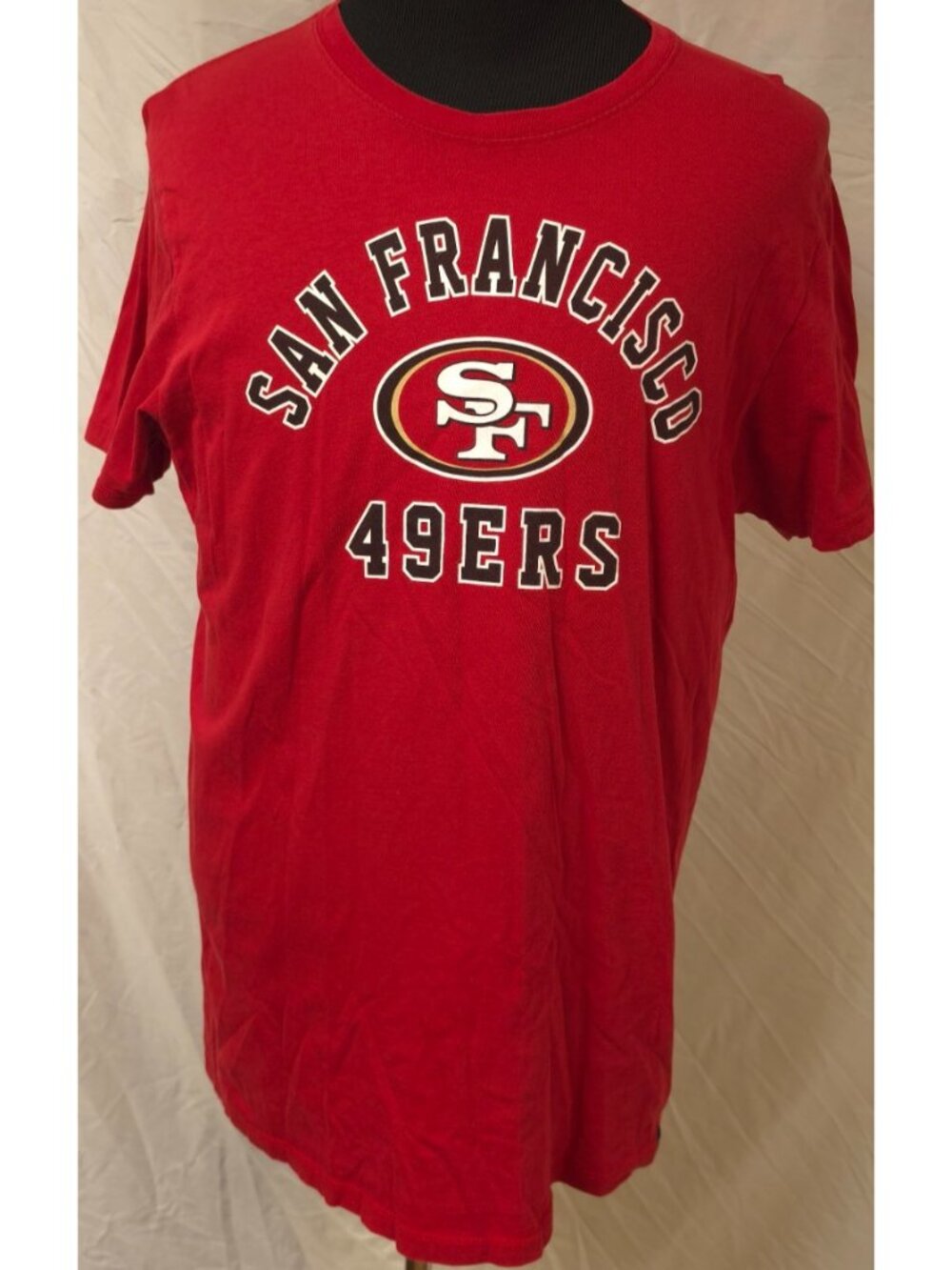 47 Brand San Francisco 49ers Football NFL Red Spellout Logo Size L Adult Unisex